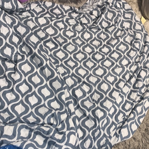 Echelon Home Washed Linen Duvet Cover Set - Stone - King - Picture 4 of 7